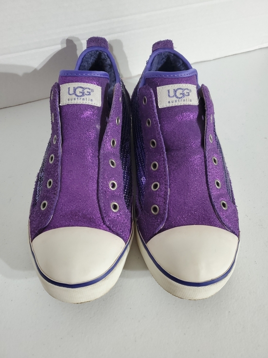 UGG Shoes - UGG Sz 10 Purple Glitter Slip-On Women’s Sneakers